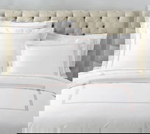 Online Designer Bedroom Grand Organic Percale Duvet Cover, Full/Queen, Soft Rose