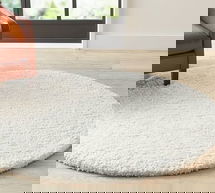 Online Designer Combined Living/Dining Microplush Performance Shag Rug, 2.5' x 12', Gray